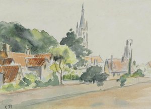 All Saints Church, Beulah Hill by Camille Jacob Pissarro